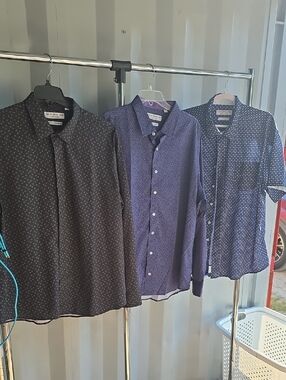 3-Men’s NICK GRAHAM Printed Button-Up Shirt